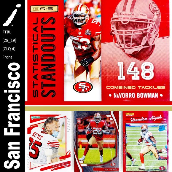 Panini Other - San Francisco 49ers 4 Card Lot - FTBL [28_19]